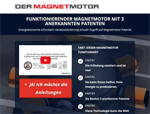Tablet Screenshot of dermagnetmotor.com
